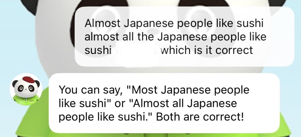 AI英会話での文法指導その2_2