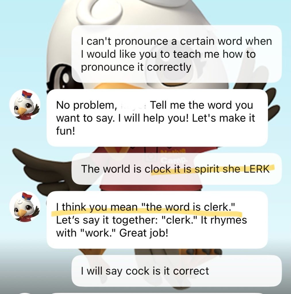 バーディー発音1